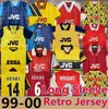 Henry Retro 축구 유니폼 Highbury Pires Reyes 95 96 97 98 90 91 92 93 94 99 98 96 Bergkamp Adams Persie Galla V. Persie Vintage Classic Long Sleeve Football Shirt 유니폼