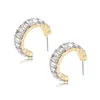 Hoop & Huggie Rainbow Rhinestone Earring For Women Girls Colorf Crystal Hie Earrings Fashion Jewelry Dazzling Circle Ear Rings 12 Col Dhhop