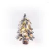 Fiori decorativi in PVC Mini albero di Natale artificiale Preligioso affollato per il display per le vacanze