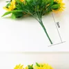 Dekorative Blumen Marke Sonnenblume Home Dekoration Blumenarrangements für Gärten 1 Bündel 22 29 cm künstliche Seide