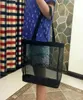 sellClassic shopping mesh Bag luxury pattern Travel Bag Women Wash Bag Cosmetic Makeup Storage mesh Case4432756