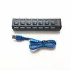 USB 3.0 Hub Hub USB 3.0 Wiele rozdzielacz USB 3 HAB z adapterem mocy 7-Port Multiple Extender 2.0 USB3 Hub z przełącznikiem PCV