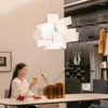 Candeliers Italian Modern Minimalist Restaurant Sala de estar Estudo de estudo empilhado