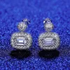 Boucles d'oreilles de pote de diamant Moisanite S925 Silver Aaa Zircon Marques d'oreilles de luxe européennes et américaines Hot Feld High East Oreilles Boucle d'oreilles