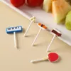 Disposable Flatware Mini Cartoon Plastic Toothpicks 3 Styles Choose Party Supplies Material