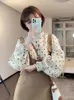 Work Dresses Long Sleeve Polka Dot Shirt And Khaki Suspenders Skirt Two-piece Suit Conjuntos De Saia Coreano Two Piece Sets Womens Outifits