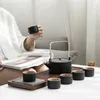 Tee -Sets Keramik Tee -Set Teekanne ästhetischer Reize Chinesischer Topf und Tasse Tragbares Geschenk Tetera Porcelana BG50Ts