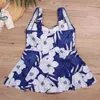 Women's Swimwear 2024 Print Plus Size Women One Piece Swimsuit Female Large Bathing Suit Skirt Beach Wear Swimming Bathers