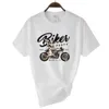 100% coton Personnalité mode Vintage Motorcycle Queen Fashion Girl Vêtements Gift Femmes T-shirt imprimé Unisexe Tee Streetwear