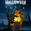 Figurine decorative Il fantasma in cerca di un messenger da inferno leggero con lantenna in resina di Halloween Ornament Drop