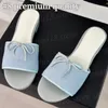 Fashion Designer Slippers for Women Summer Holiday Shoes with Camellia Sinensis Flat Bottom Slipper 27034 27077