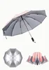 Şemsiye Rüzgar Geçirmez Ters Şemsiye Erkekler için 10 K Otomatik İş Araba Kadınlar Kat Güneş Anti-UV Otomatik Erkek Paraguas