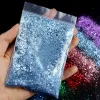 Lipstick 21pcs 50g Holographic Nail Glitter Powder Bulk Fine Laser Gold Sier Colorful Sparkly Chrome Pigment Dust Set Nails Accessories