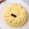 Bakformar 10 tum rund solrosformad bakprodukter kaka silikonformar 3D handgjorda födelsedagspanna bröd bakverk mögelfack verktyg