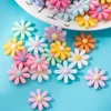 Figurine decorative da 20 pezzi/lotto fiore di cartone animato piatto in resina cabochon album kawaii abbellimenti fai -da -te decora gli accessori