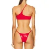 2024 NIEUW ROLLED One Shoulder Bikini sexy zwempak dames split zwempak