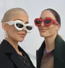 Солнцезащитные очки красная форма губы Y2K для женщин модная бренда цвета конфеты желтые розовые солнце