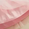 Mädchenkleider 6-36 Monate Kleinkindmädchen Kleid Spitzenpuppenkragen Bobbles Tüll Hem für Frühling Casual Prinzessin mit Hut