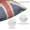 Oreiller Union UK Flagporche d'oreiller imprimerie de tissu couverture cadeau royaume pays United Throw Case Home Zippered 45 45cm