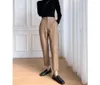 Pantalon féminin 2024 Fashion Spring and Automne Style-Sheepskin-Harlan Pantalon en cuir-femme en vrac