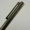Penne ACMECN Materiale in ottone Penna grigia metallica con motivo ad incisione ad alta tecnologia Penna clip a molla Penna 1,0 mm Punti di scrittura Penna