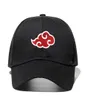 100% Cotton Japanese Logo Anime Dad Hat Uchiha Family Logo Embroidery Baseball Caps Blk Snapbk Hats6461430