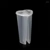 Tasses jetables Paies 20pcs Caree Coutre Tasse en plastique à double grille épaissis