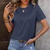 T-shirts pour femmes b36d oeil attrapant la chemise de cou rond