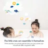 Bath Toys Hildren Bathroom Stickers Toys Baby Bath Toy Educational Kids Cognitive Puzzles Foam Floating Toy For Baby Bathtub Bathing Toys 240413