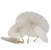 60 pcs Bridal Wedding Parasols White Paper paraplu's schoonheidsartikelen Chinese mini -ambachtelijke paraplu Diameter 60 cm SN1778533889
