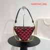 Weaving Embroidery Triangle Bag Shoulder Bags Women Handbags Purse Leather Clutch Wallets Metal Hardware Chain Zipper Cross Body Cell Phone Pocket Removable Strap