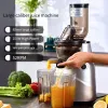 Juicers Juicer -maskin, långsam masticering av juicepress med 3,2 tums stor foderrännor, kallpresssaftare för grönsaker med hög näringsämnen