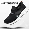 Summer Mesh Lightweight Work Sneakers Steel Toe Men Women Work Safety Shoes Breathable Construction Shoes Work Boots Footwear 240410