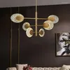 Chandeliers Nordic Post-modern Light Luxury Personality Glass Art Duplex Building Villa Dining Room Living Decorative Chandelier