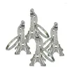 Keychains 60st Eiffel Tower Key Chain Vintage Decorative Purse Ornaments Staty Model Dance Party French Souvenir
