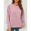 Dames hoodies sweatshirts Crewneck oversized corduroy sweatshirt lange mouw losse fit plover tuniek tops trendy herfstkleding drop del dhvua