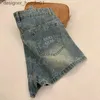 Damskie szorty List Kobiety Dżinsowe spodenki Seksowne mini dżinsowe spodnie Seksowne codzienne letnie letnie szorty C240413