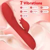 Tryckk kaninvibratordildo för klitoris Got StimulationLicking Vibrator med flera vibrationslägen som vibrerar dildo Vuxen sexleksaker för kvinnliga par