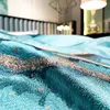 Zestawy pościeli Zimowe zestaw kołdry luksusowe hafty bawełniane łóżko lniane euro kołdra kołdry podwójne arkusz kołdrę