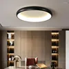 Loucles de plafond ultra-minces rondes nordiques lampe à chambre LED simple Maison moderne simple pour vivre