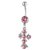 Navel Bell -knop Rings D0550 Cross Belly Ring Mix kleuren01234562997302 Drop levering sieraden Body Dh0gt