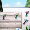 Fönsterklistermärken Solresistent kolibri Bird Wall Artwork Inget lukt järn Artificial Craft Prydnadsdekor