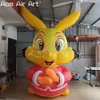 8ft High or Customized Inflatable New Year Rabbit Decoration Bunny with Red Clothes for Outdoor or Chinese New Year