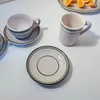 Tazze piattiere Nordic moderni tazze da caffè moderno personalizzato Bellissimo design in ceramica da viaggio riutilizzabile Tazas de Ceramica Creativas stoviglie