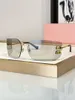 Lunettes de soleil de créateurs de luxe pour femmes MU54ys 54ys rétro-rimless de soleil sans bordure 54ZS 52YS TOP TOP QUALITÉ UV400 Designers Lunettes Nouvelles traces de tendance avec boîte d'origine