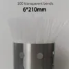 Tasses jetables pailles paille à la mode polyvalente 100 pièces / pack doivent avoir du matériau pliable peut être réutilisé en plastique