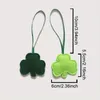 Dekorativa figurer St. Patrick's Day Atmosphere Decoration med filt Green Shamrock Cotton Filling Pendant Hanging Party Supplies