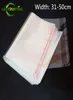 Leotrusting 100pcs 31-50cm Width rge Clear OPP Adhesive Bag Transparent Poly Reseable Packaging Bag Self Pstic Gift Pouch300S5177449