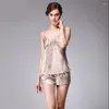 Home Vêtements Sexy Lingerie Femmes Shek Sleepwear Sans manches V-cou Shirts Camis Shorts Robe Babydoll Night Dressing Nightgown Tenues