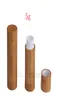 Макияж бамбук дизайн пустой губа грубая контейнер по губной трубке DIY Косметические контейнеры